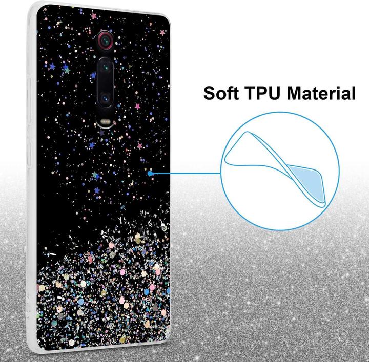 Immagine prodotto Cadorabo Custodia in TPU con glitter per Xiaomi Mi 9T / Mi 9T PRO / RedMi K20 / RedMi K20 PRO (Xiaomi Redmi K20 Pro, Xiaomi Redmi K20, Mi 9T Pro)