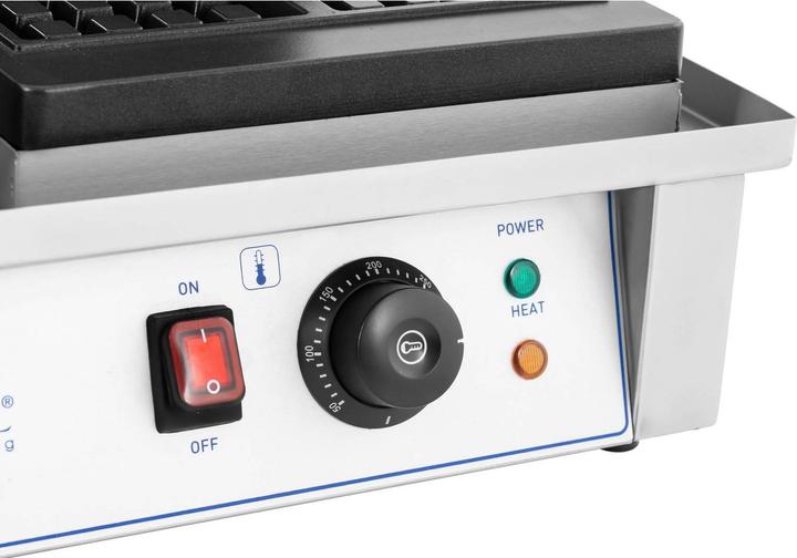 Produktbild Royal Catering Doppel-Waffeleisen belgisches Waffeleisen Waffelmaschine rechteckig 2 x 2.000 W
