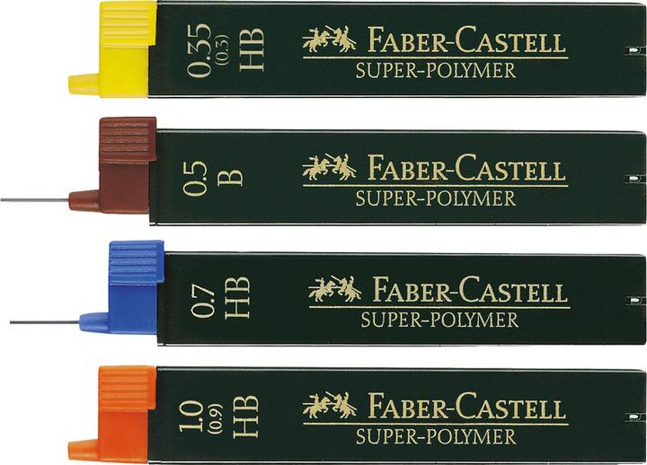 Actual product image Faber-Castell Super-Polymer (Gel mine, Black, 0.70 mm)