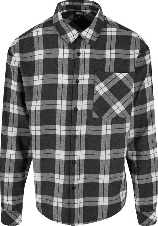 Urban Classics Boxy Dark Checked Shirt