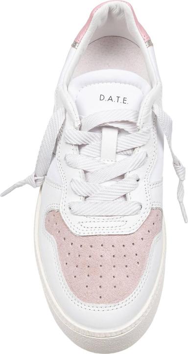 Produktbild D.a.t.e. D.a.t.e sneakers court platform in leather and suede white and pink (37)