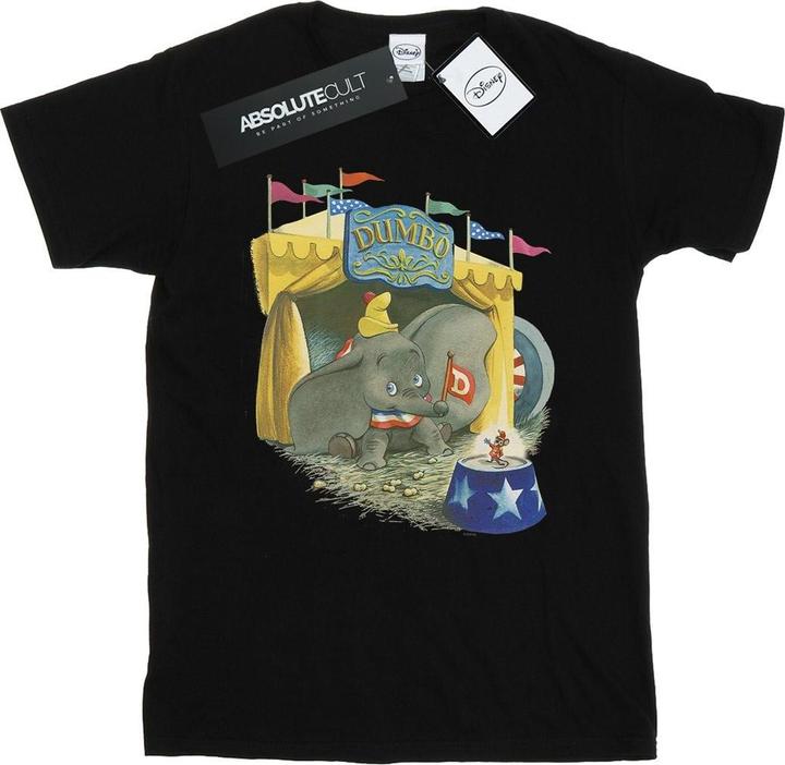 Actual product image Disney Womens/Ladies Dumbo Circus Cotton Boyfriend T-Shirt (3XL)