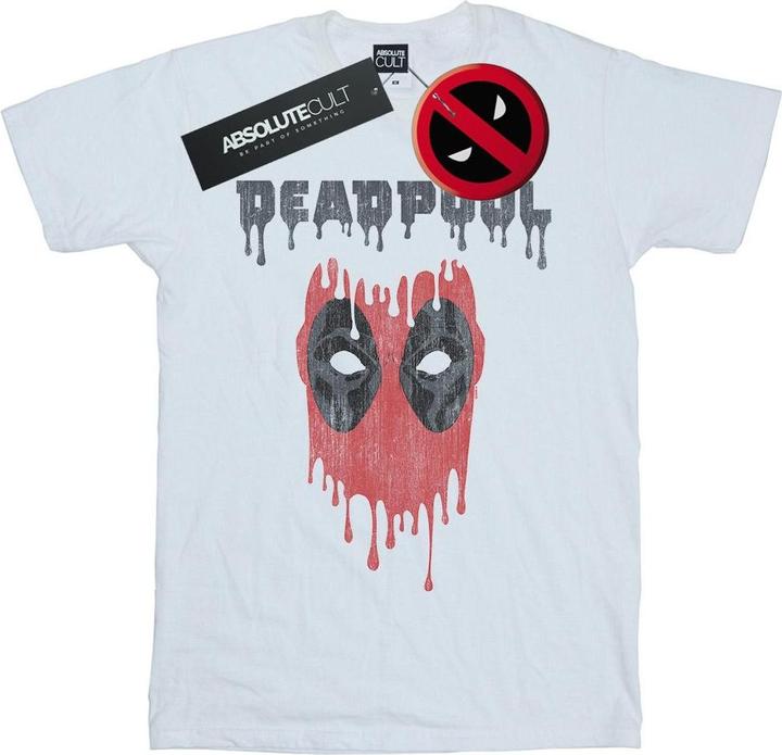 Actual product image Mens Deadpool Dripping Head T-Shirt (3XL)