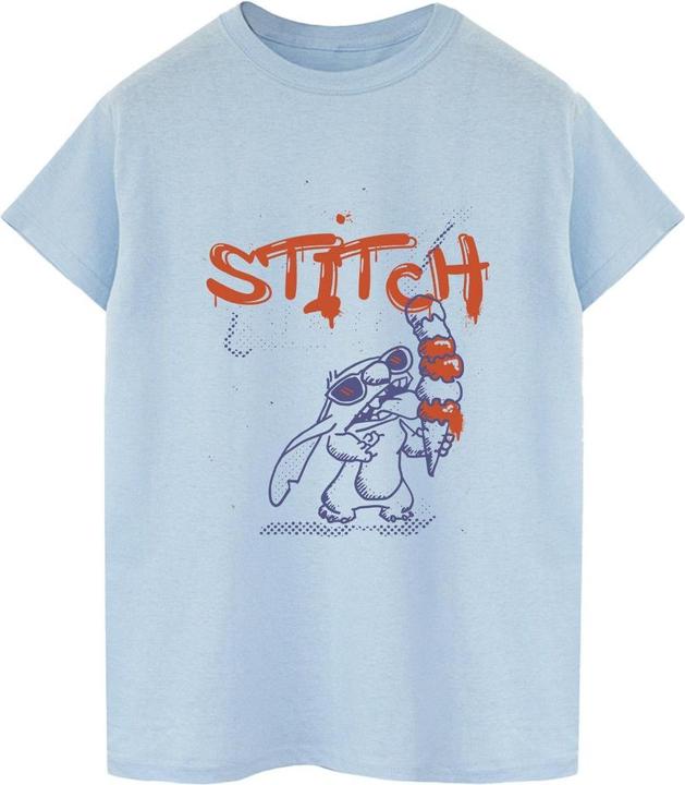 Disney Lilo & Stitch Ice Cream Boyfriend Fit TShirt