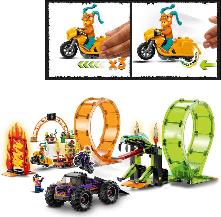 Produktbild LEGO Stuntshow-Doppellooping (60339, LEGO City)