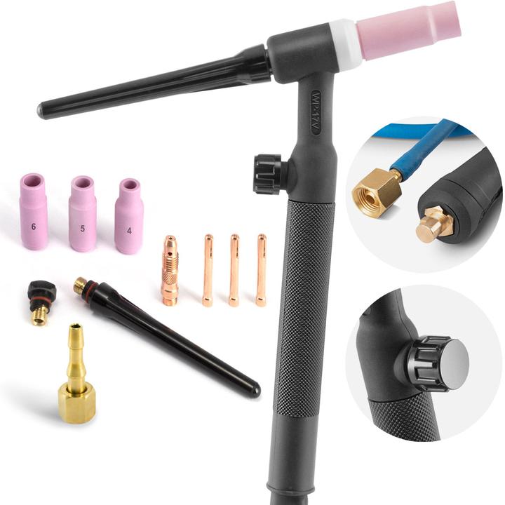 Actual product image Stahlwerk Welding torch Lift-Tig torch WP-17V 4m hose package 9mm mandrel