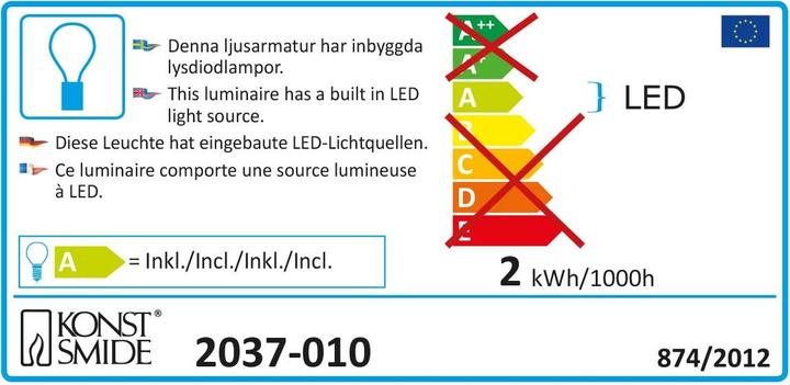 Energie-Label Konstsmide Weihnachtsbaum-Beleuchtung (9.10 m)