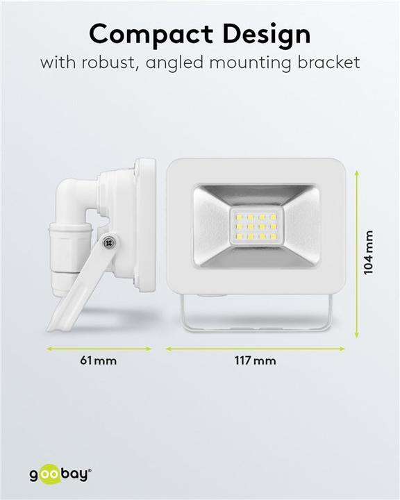 Actual product image Goobay LED outdoor spotlight, 10 W (853 lm, IP65)