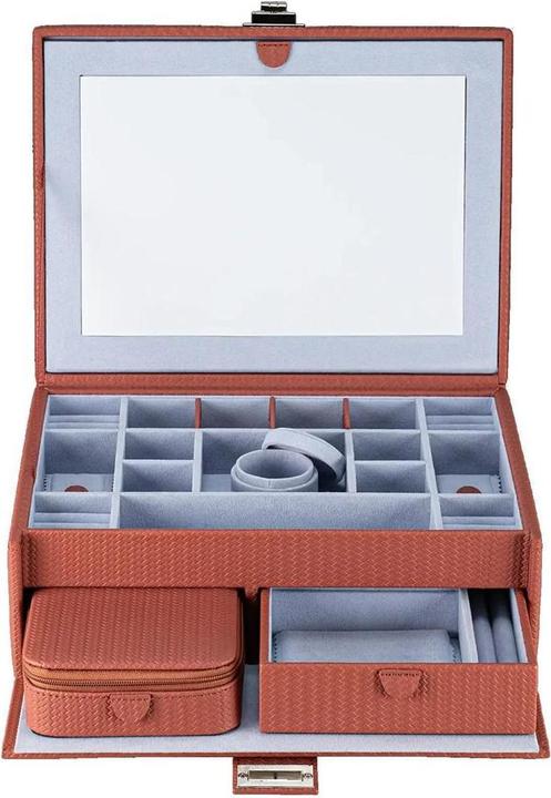 Produktbild Windrose 803954.03 - Schmuckkoffer L mit Einsatz Corbello terrakotta