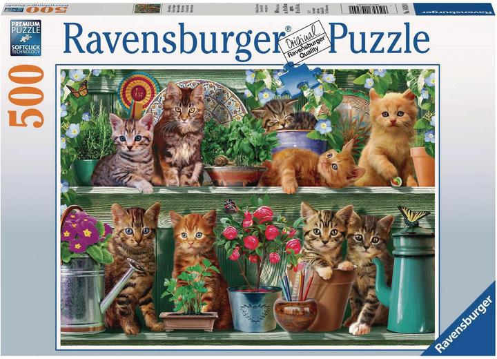 Ravensburger Katzen im Regal (500 Teile)