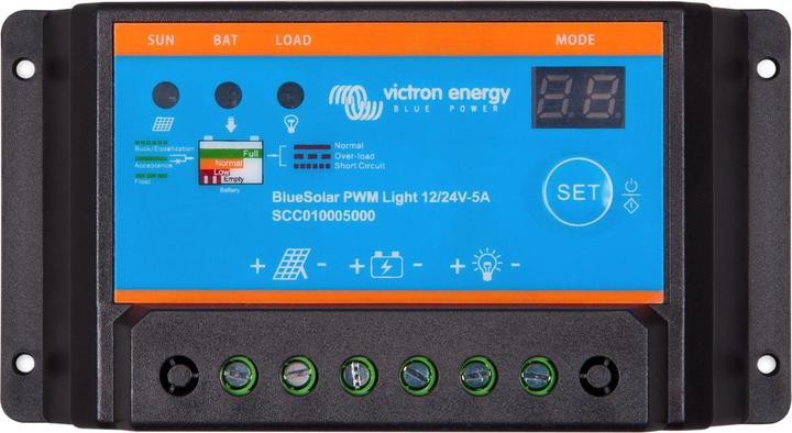 Victron Energy BlueSolar PWM-Light 12V 24V 5A Solar Laderegler