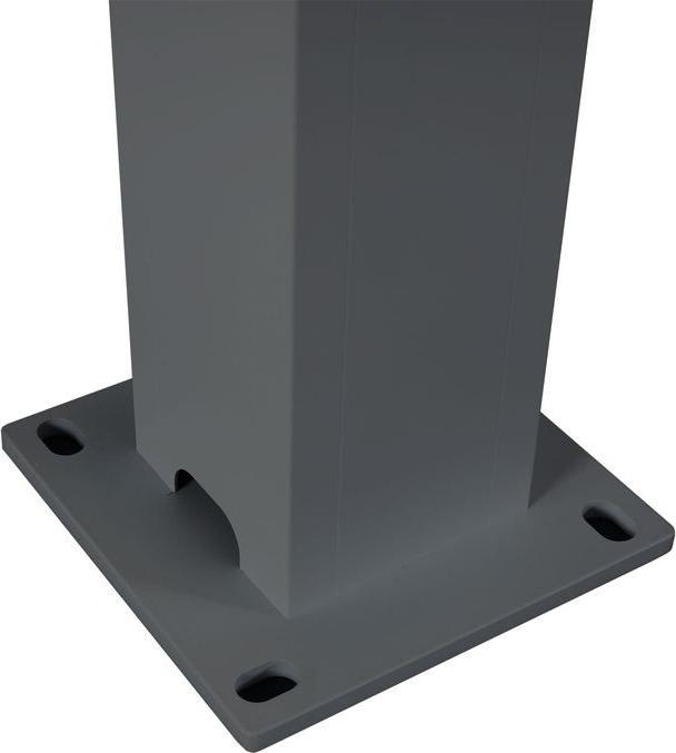 Produktbild Mendler Pergola HWC-L46, 11cm-Aluminium-Gestell, Regenrinne sturmfest, 3x3m, anthrazit (300 cm, 300 cm)