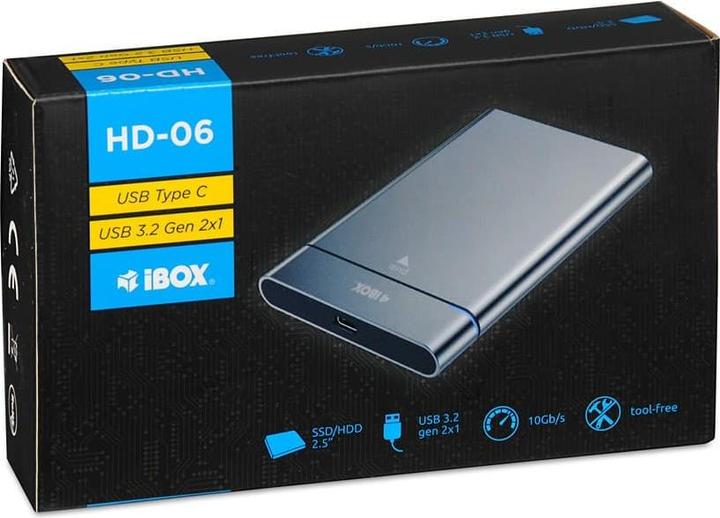 Produktbild iBox HD-06 FESTPLATTENGEHÄUSE SATA USB 3.2 (2.5")
