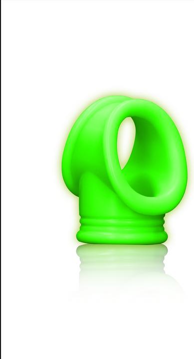 Actual product image Ouch! Cock Ring & Ball Strap - Glow in the Dark (4.50 cm)