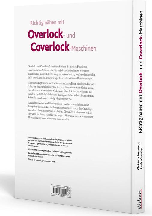Image du produit Richtig nähen mit Overlock- und Coverlock-Maschinen (Allemand, Christelle Beneytout, 2021)