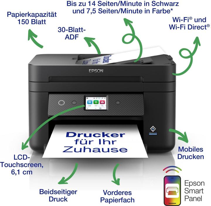 Image du produit Epson WorkForce WF-2960DWF (Encre, Couleur)