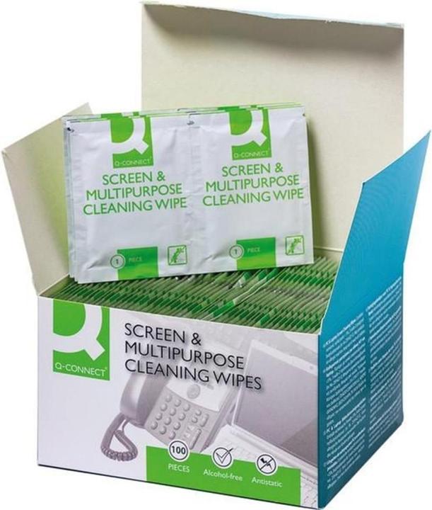 Q-Connect Mehrzweck Reinigungstücher einzeln verpackt (100 x)