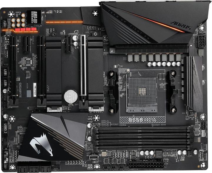 Produktbild Gigabyte MB GBT AMD AM4 B550 Aorus Pro V2 (AM4, AMD B550, ATX)