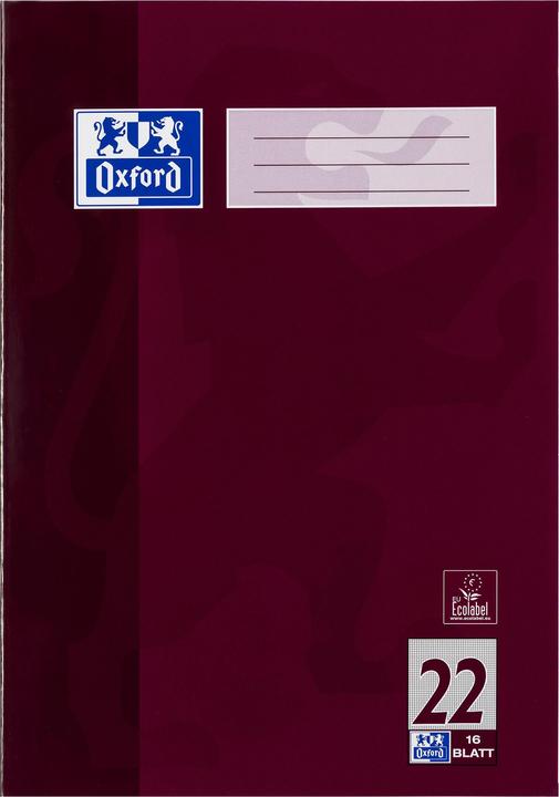 Actual product image Oxford exercise book (A4, Checked, Hardcover)