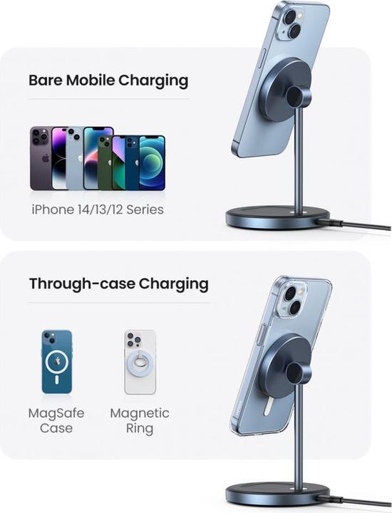 Actual product image Ugreen Wireless charger 2in1 90668 (20 W)