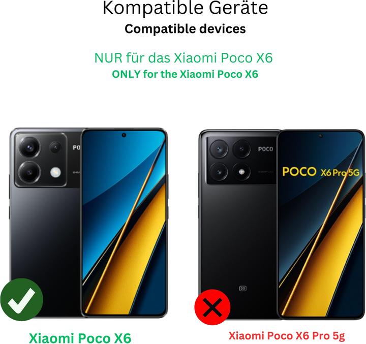 Actual product image Dipos Screen Protector Anti-Glare (4 Piece, Xiaomi Poco X6)
