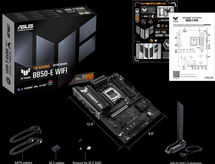 Immagine prodotto ASUS MB TUF GAMING B850-E WIFI (AM5, AMD B850, ATX)