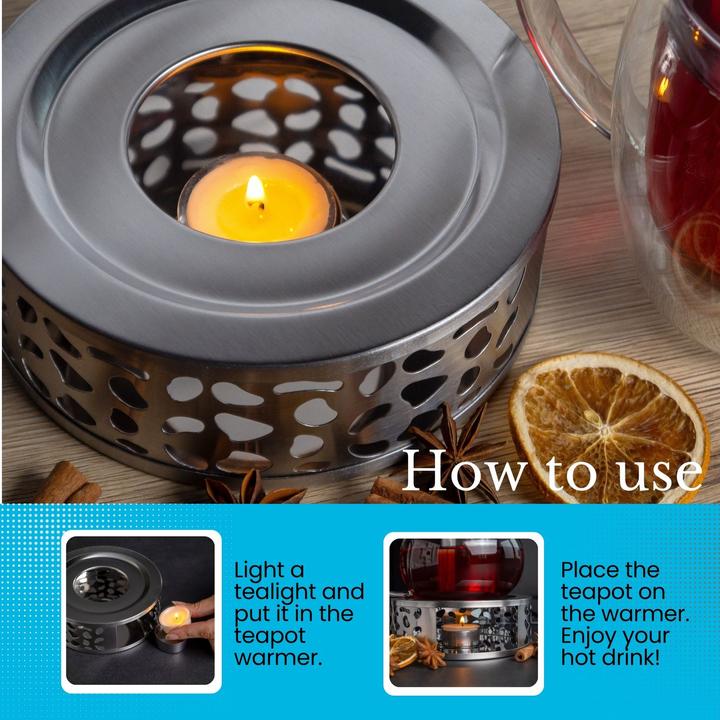 Actual product image Intirilife Teapot Warmer in SILVER