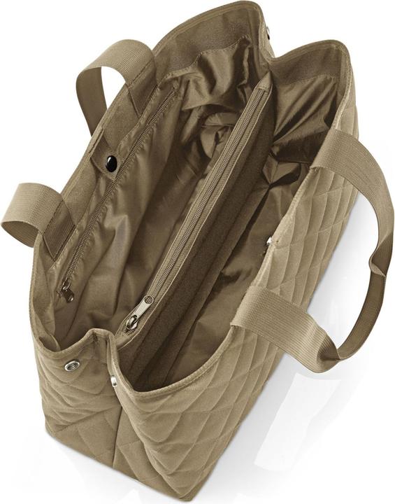 Actual product image reisenthel Bag Classic Shopper L Rhombus Olive