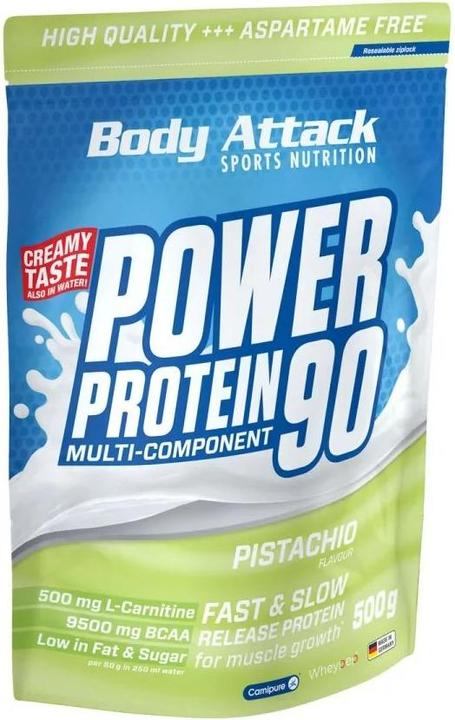 Immagine prodotto Body Attack New Power Protein 90 (sacchetto da 500 g) (Pistacchio, 1 pz., 500 g)