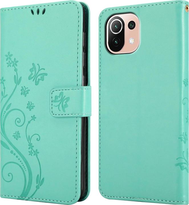 Actual product image Cadorabo Flower Book cover (Xiaomi Mi 11 Lite, Xiaomi Mi 11 Lite 5G)