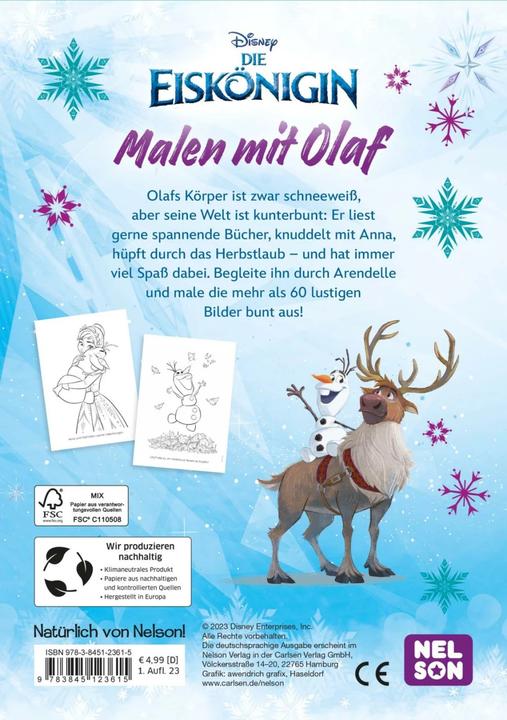 Actual product image Disney Ice Queen: Colouring Fun with Olaf