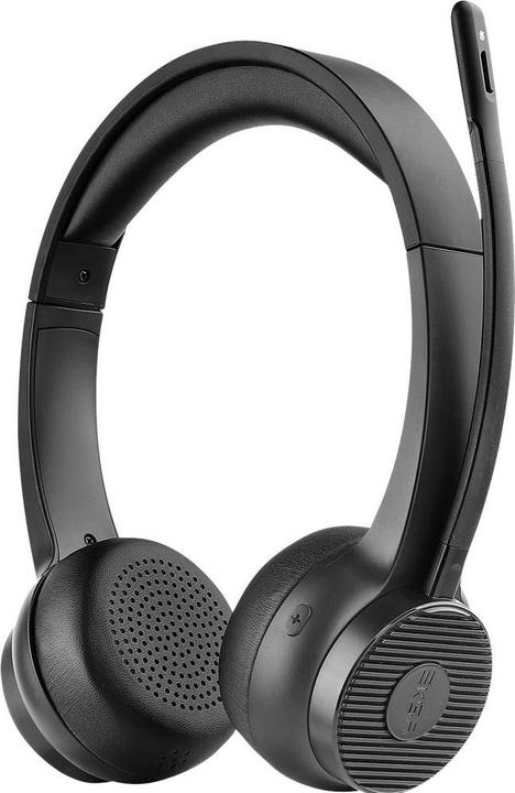 Actual product image Eksa H16 Computer On Ear Headset Bluetooth® Schwarz Noise Cancelling, Mikrofon (Wireless, USB-A)