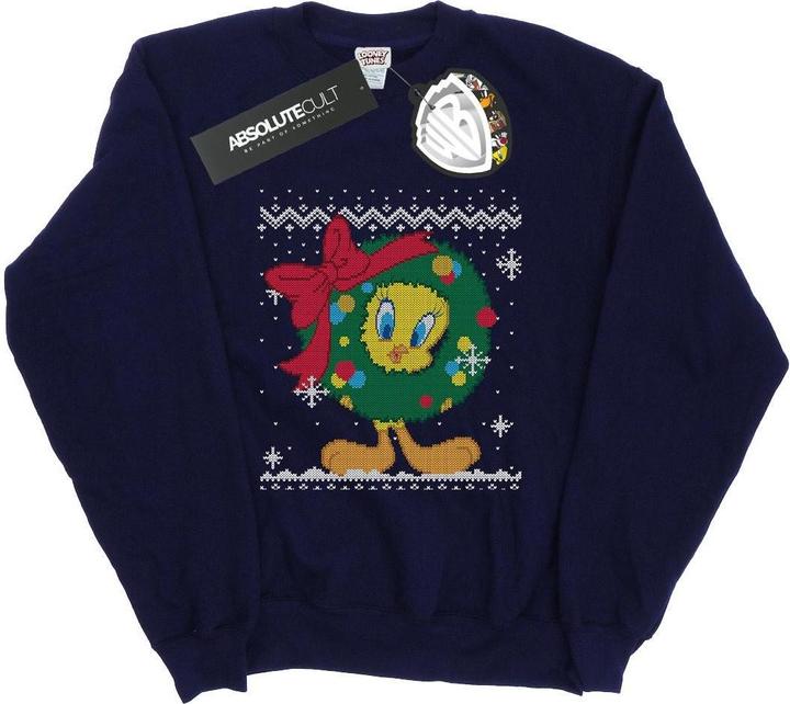Produktbild Looney Tunes Tweety Pie Christmas Fair Isle Sweatshirt (S)