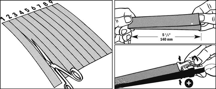 Actual product image RoNa Quick tension emery file 2 (127 mm)