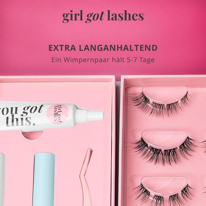 Produktbild Girl got lashes Wimpern-Starterset mit Applikator & Remover (Künstliche Wimpern)