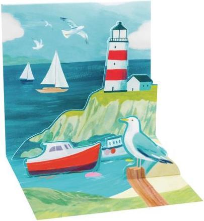 Produktbild Up with paper Karte Pop-Up Card Leuchtturm-Motiv