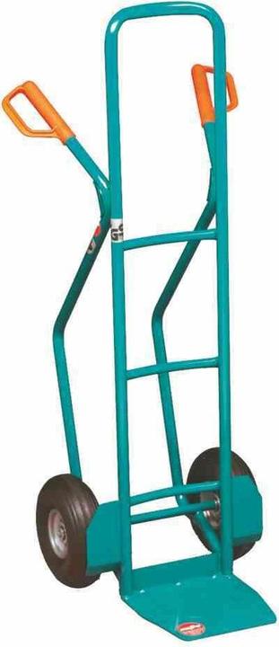 Actual product image Mefro Hand truck in turquoise, max. load up to 250 kg, tyres: pneumatic wheels 3.00-4 steel rims, smart... (250 kg)