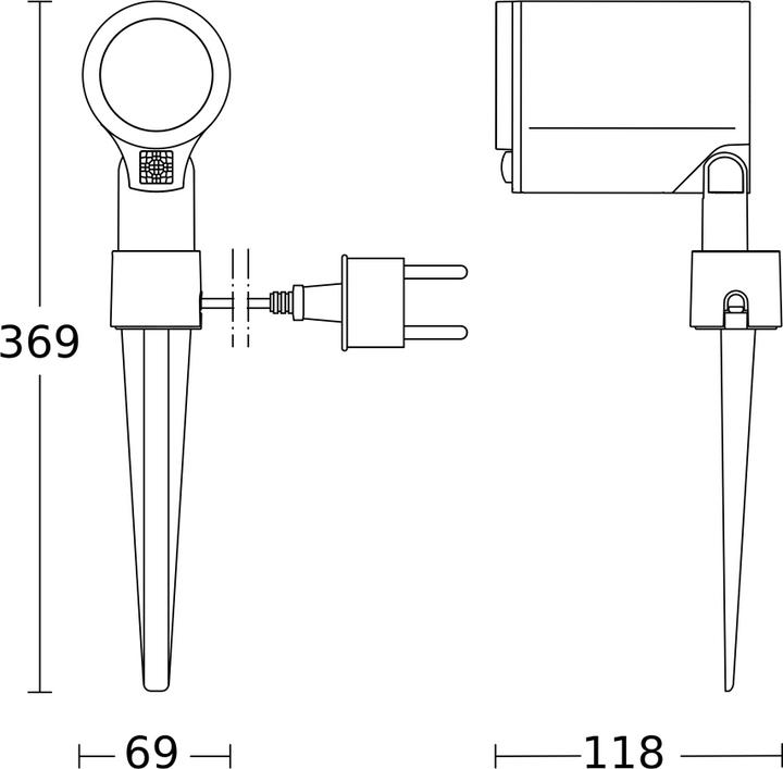 Image du produit Steinel spot garden (520 lm, GU10, IP44)