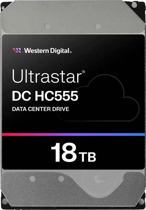 Image du produit WD Ultrastar DC HC555 3.5inch 26.1 18TB 512 7200RPM SATA ULTRA 512E SE NP3 DC (18 To, 3.5", CMR)