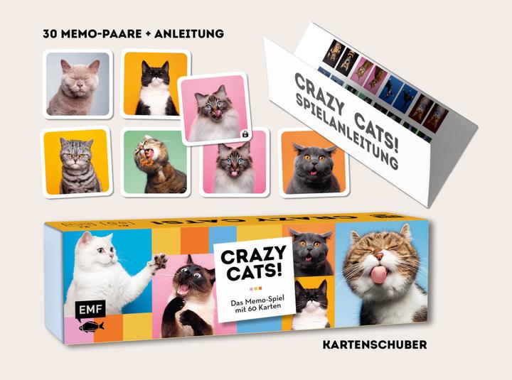 Produktbild Memo-Spiel: Crazy cats! (Deutsch)