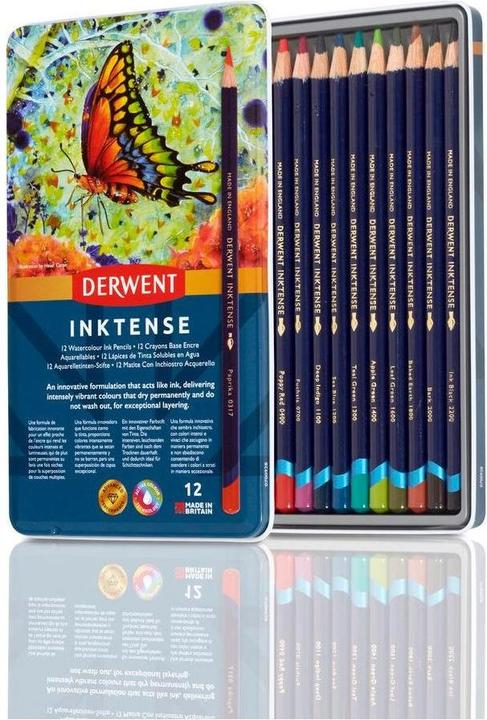 Produktbild Derwent Inktense Permanent (Mehrfarbig, 12 x)