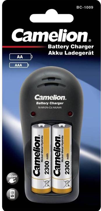Productafbeelding Camelion Plug-in oplader BC-1009 (1 Pcs., AA, AAA, 2000 mAh)