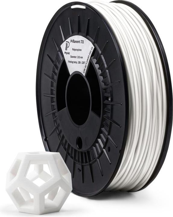 Actual product image PPprint Filament PP P-Filament 721 white 0.6kg 2.85mm (PP, 2.85 mm, 600 g, White)