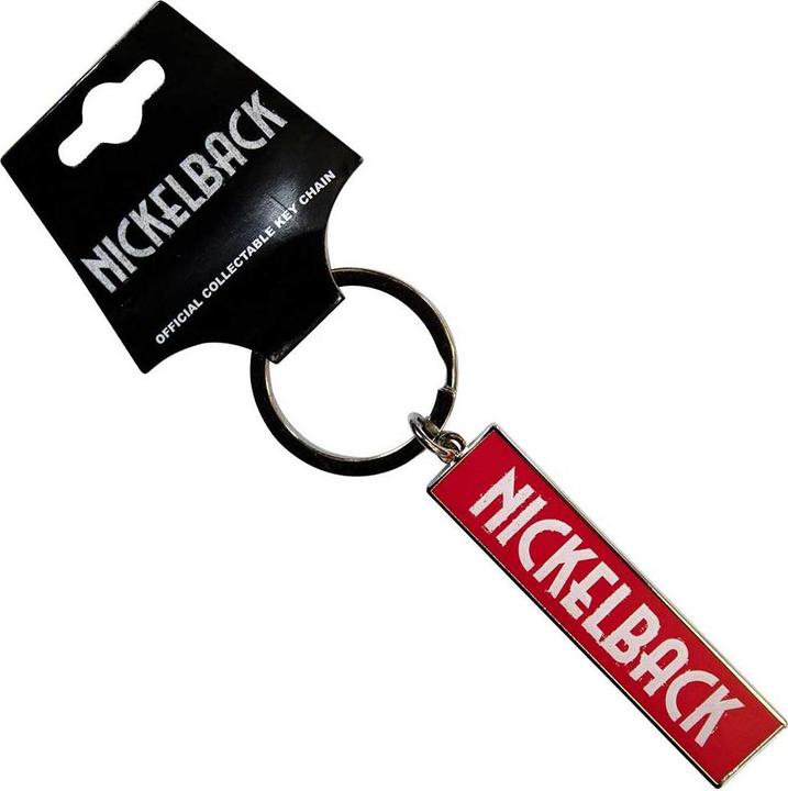 Nickelback White Logo Red Schlüsselanhänger