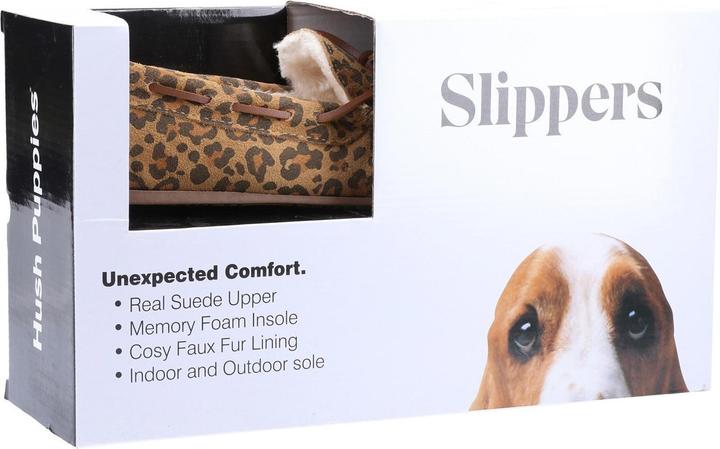 Actual product image Hush Puppies Slippers Allie leo pattern suede (37)