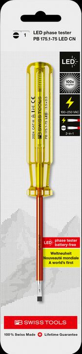 Image du produit PB Swiss Tools Indicateur de tension PB 175 CN Gr. 1 75 mm DEL (Escale)