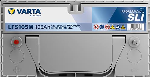 Actual product image Varta Battery LFS105 M 12V 105Ah 800 EN (A) (12 V, 105 Ah)