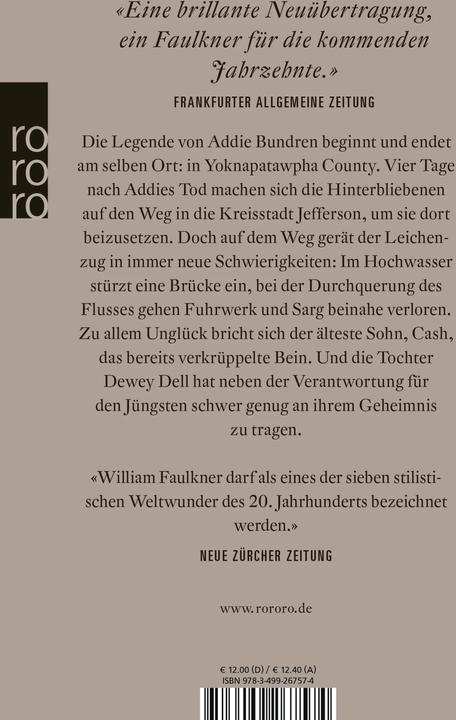 Immagine prodotto Als ich im Sterben lag (Tedesco, William Faulkner, 2014)