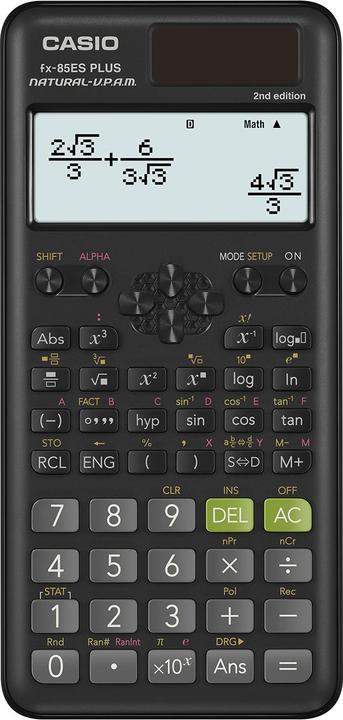 Casio Taschenrechner FX-85ESPLUS-2-CH (Solarzellen, Batterien)