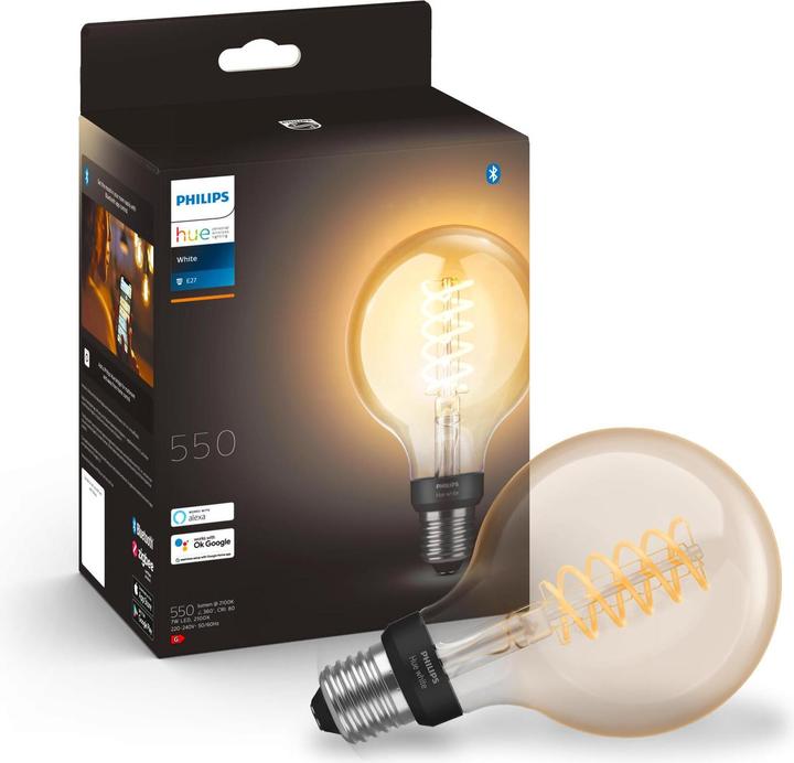 Produktbild Philips Hue White BT (E27, 7 W, 550 lm, 1 x, G)